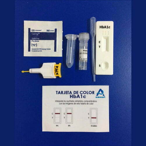 Prueba Rápida De Hemoglobina Glicosilada Hba1c Amunet 6823